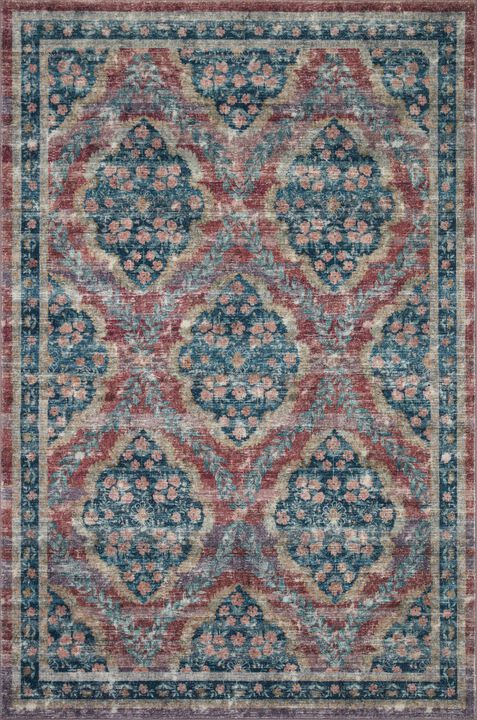Courtyard COU02 Red 18" x 18" Sample Rug