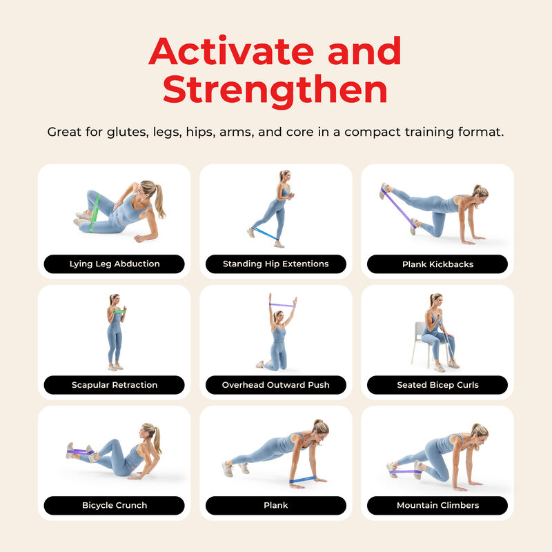 Sunny Health & Fitness 5-Level Resistance Loop Set image number 2