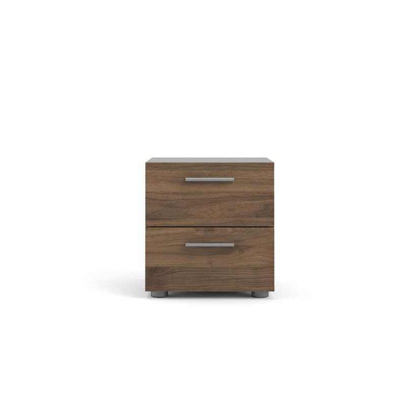 Tvilum Austin 2 Drawer Nightstand, Walnut