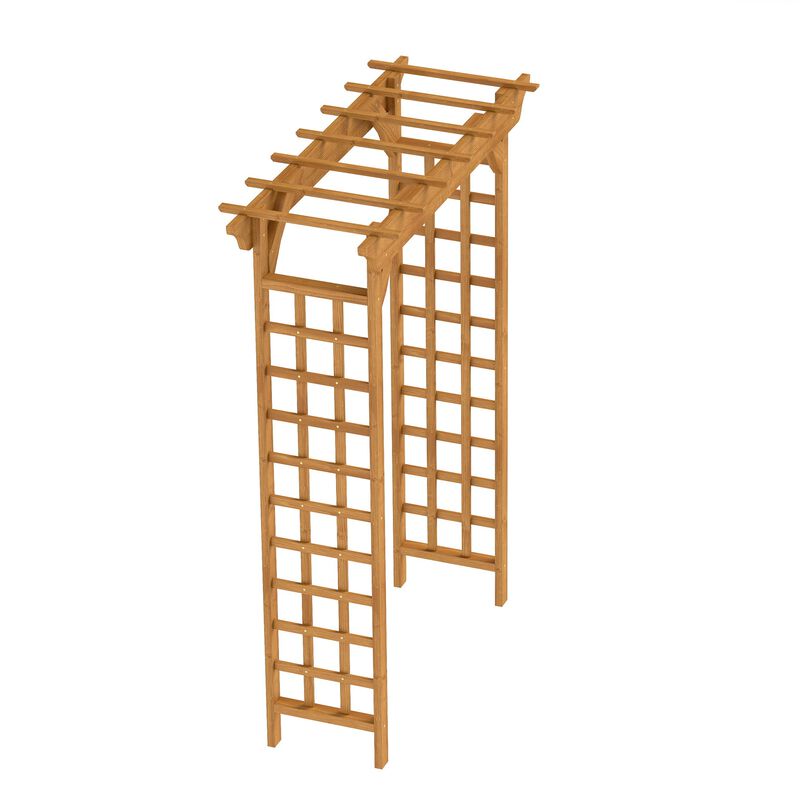 Wooden Arbor, Wedding Arch, Wood Trellis for Plant Climbing, Christmas Decor Pergola image number 3