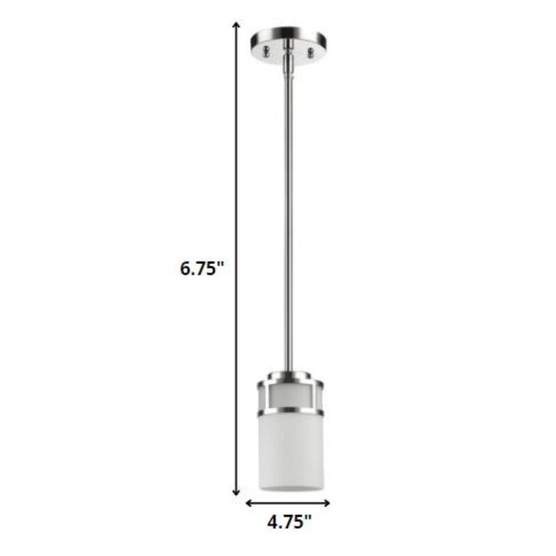 Hivvago Silver Minimalist Cylindrical Hanging Light