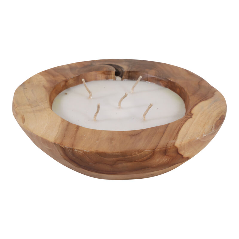 12" Vanilla Teakwood Candle image number 3