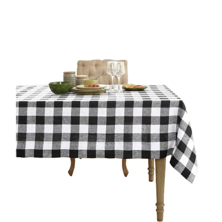 Solino Home 100% Pure Linen Tablecloth - Buffalo Check