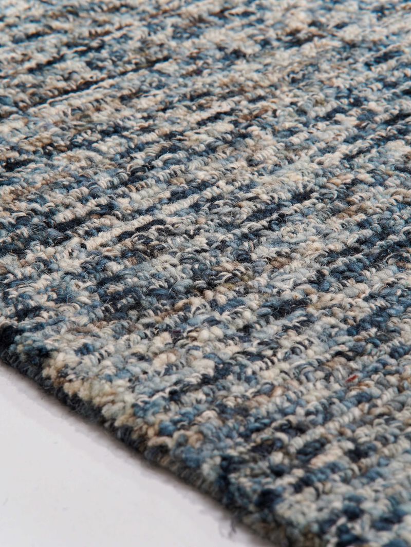 RUGSOTIC CARPETS HAND TUFTED WOOL ECO-FRIENDLY AREA RUGS  - Rectangle Shape, Dark & Blue, Solid Plain Design, High Pile  Handmade Anti Skid Area Rugs for Living Room, Bed Room (KWC111) image number 2