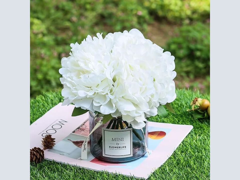 Artificial Peony Flowers Vase Filler Glass Ins Style Flower