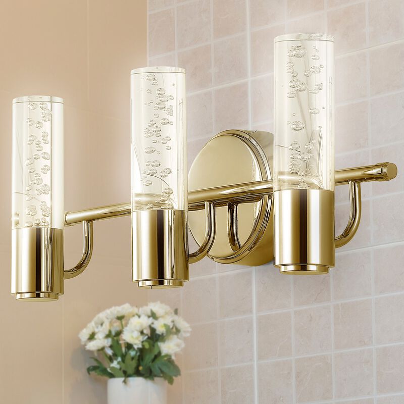 Bolha Minimalist Modern Bubble Acrylic/Iron Integrated LED Vanity Light