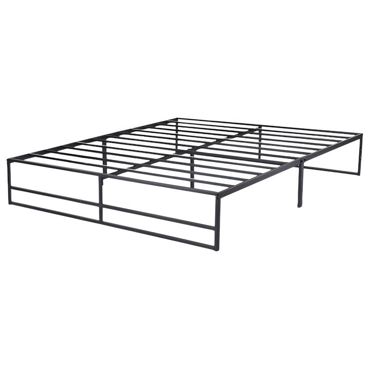 Metal Platform Bed Frame with Under-Bed Storage Space for Organization