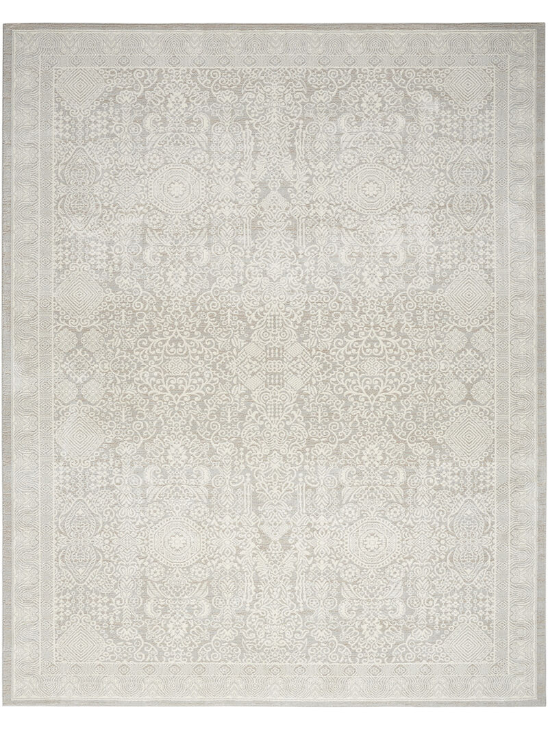 Eco Cycle ECY01 Silver/Ivory 6' x 9' Rug