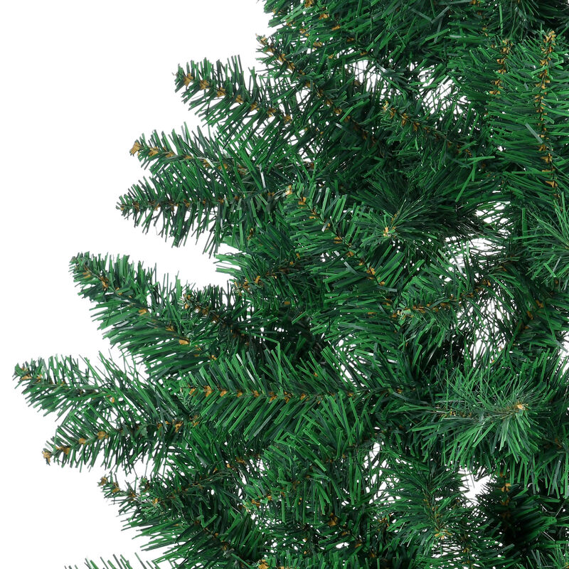 BreeBe 5 ft Artificial Half Christmas Tree Flat Back Design image number 7