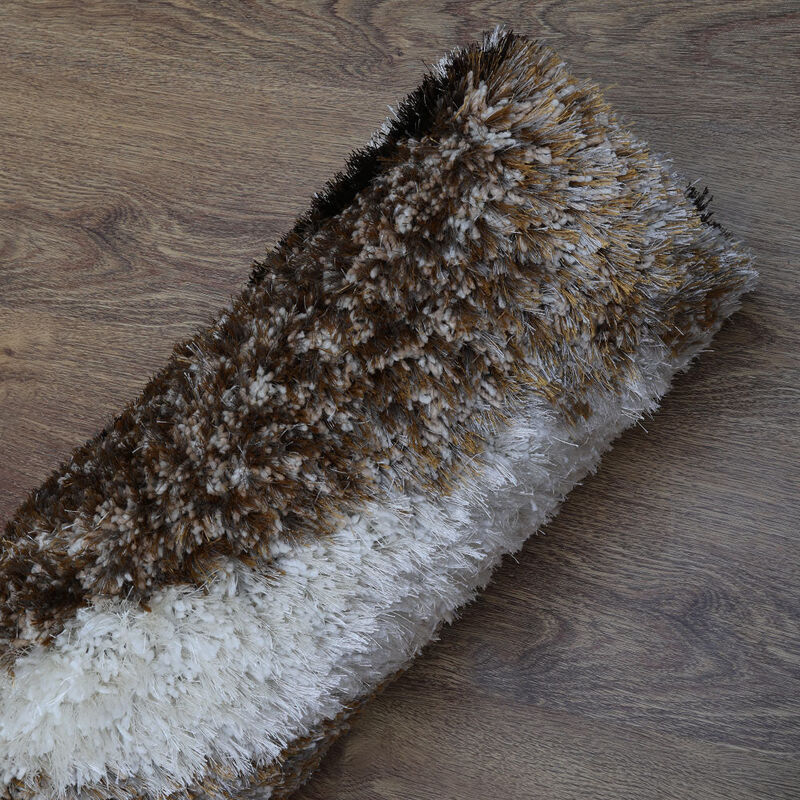 RUGSOTIC CARPETS HAND TUFTED SHAG POLYESTER ECO-FRIENDLY AREA RUGS  - Rectangle, Size, Abstract Modern Design, High Pile Thick Handmade Anti Skid Rugs for Living Room K00039 image number 6