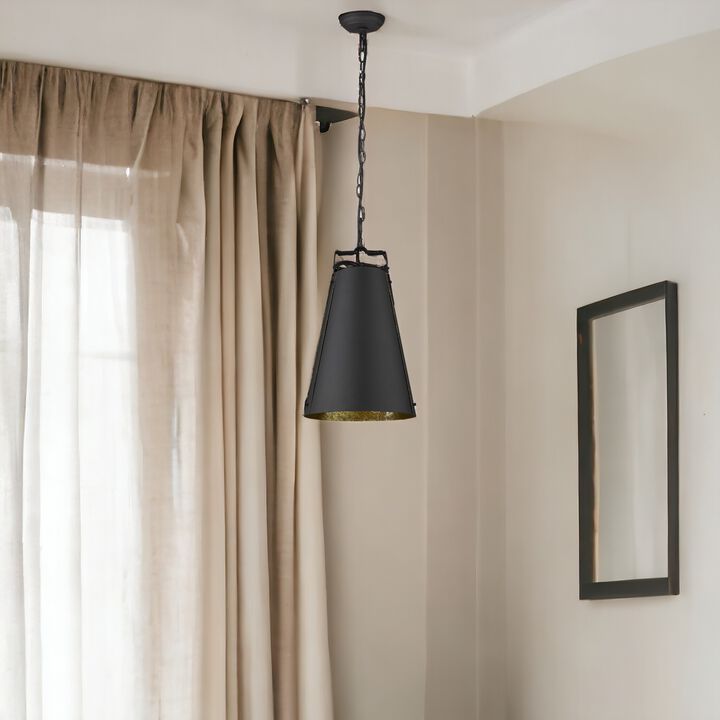 Hivvago Faza 1-Light Matte Black Pendant