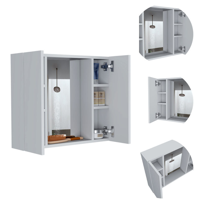 Streamdale Ellegrini 1-Drawer Medicine Cabinet White image number 5