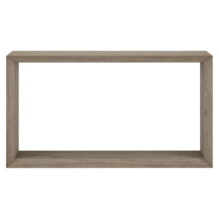 Hudson&Canal Osmond 55 Wide Rectangular Coffee Table in Antiqued Gray Oak