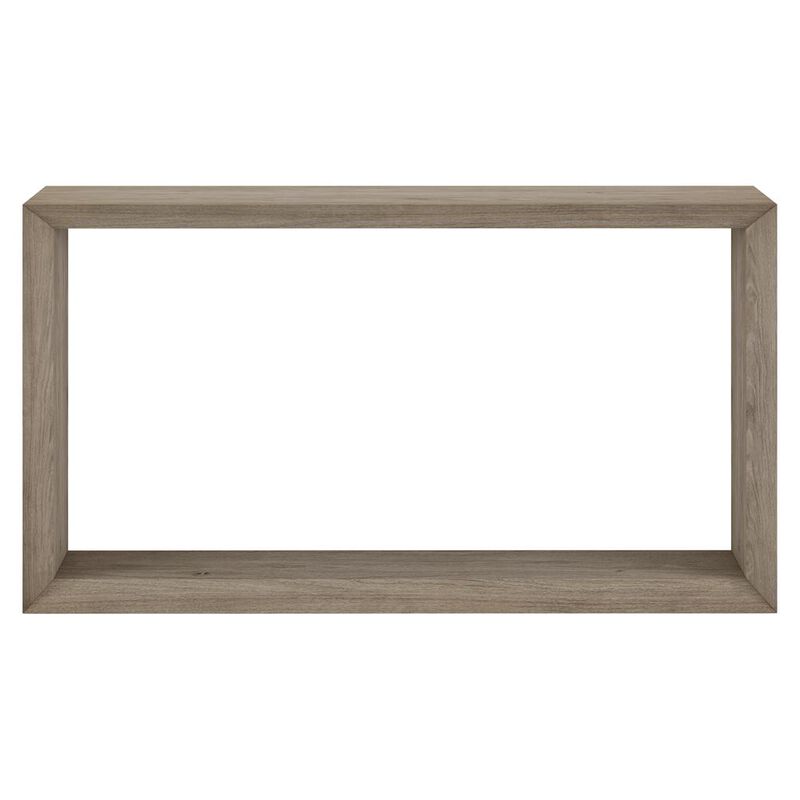 Hudson&Canal Osmond 55 Wide Rectangular Coffee Table in Antiqued Gray Oak