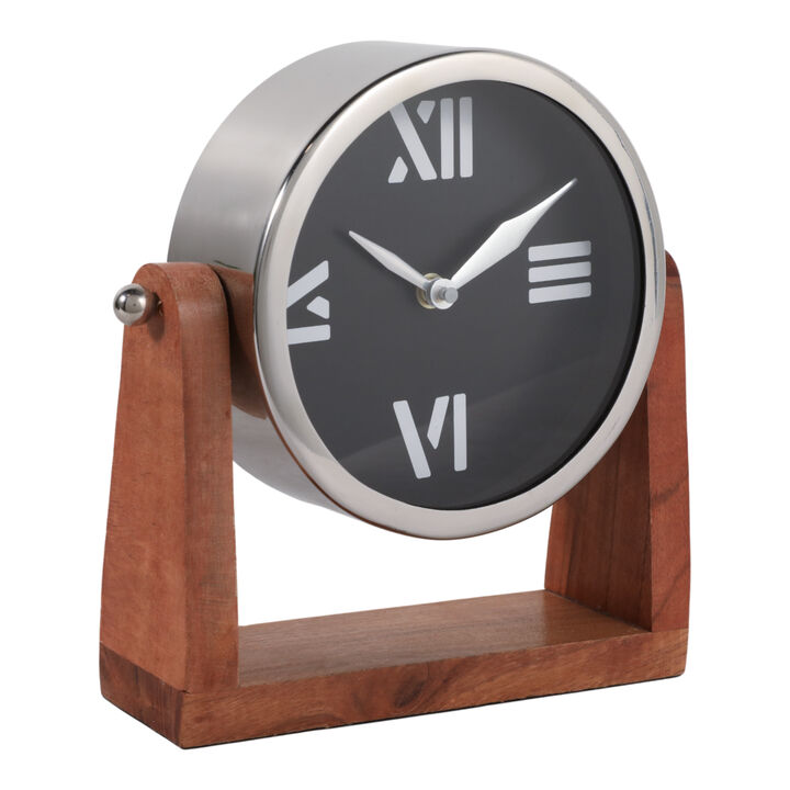 9x8 Clock On Wood Base