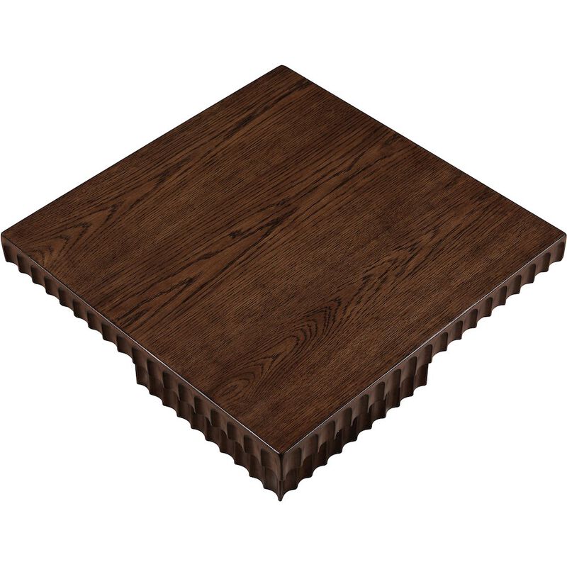 Meridian Furniture Spencer Brown Oak Veneer Coffee Table