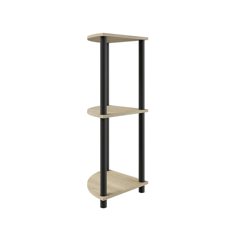 3 Tiers Wood Household Shelving Unit(15.67 in. W x 29.72 in. H x 15.67 in. D) image number 3