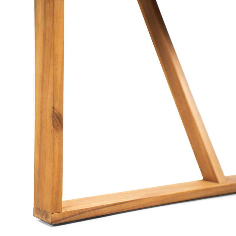 Trukdu Wood Outdoor Dining Table image number 5