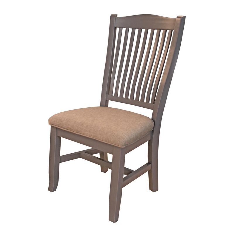 Belen Kox Seaside Pine Slatback Side Chairs with Upholstered Seating (Set of 2), Belen Kox image number 1