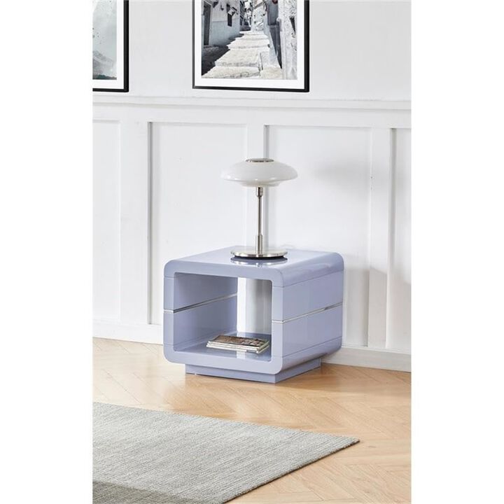 Sinlge End Table in Light Gray