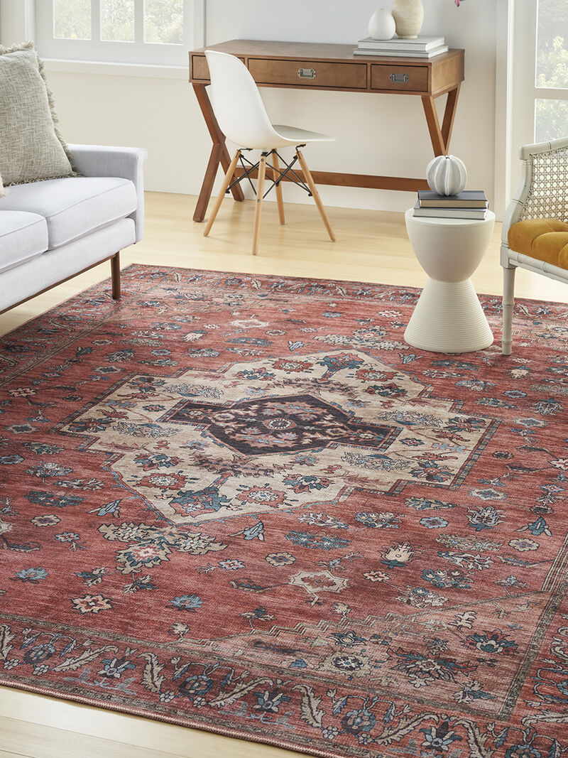 Grand Washables GRW03 Rust/Multicolor 9'2" x 12' Rug