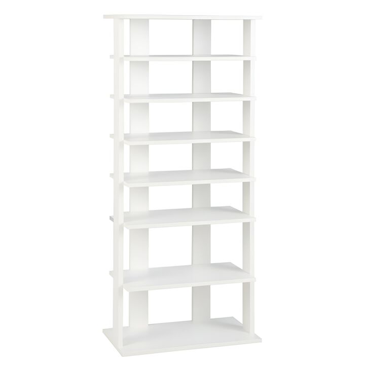 7-Tier Vertical Shoe Organizer with Patented Design for Front Door