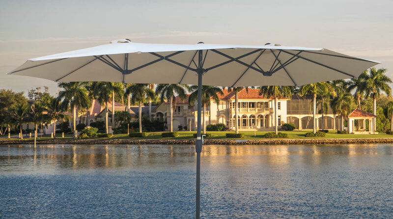 Streamdale Double-Sided Patio Umbrella 15x9FT
