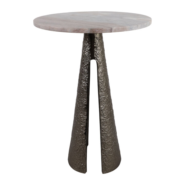 Antique Brass Marble Top Table