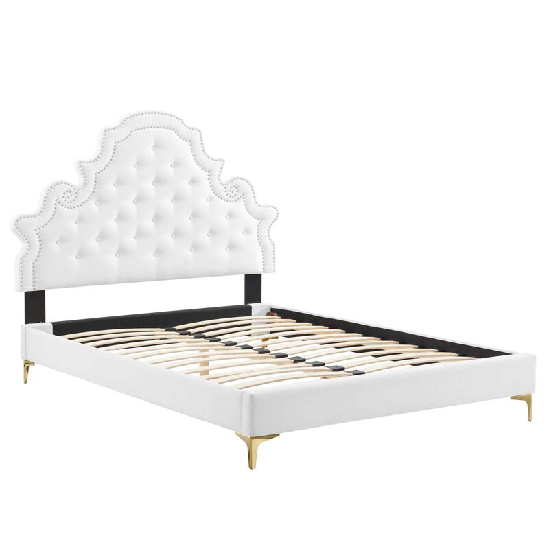 Modway - Gwyneth Tufted Performance Velvet Full Platform Bed image number 2