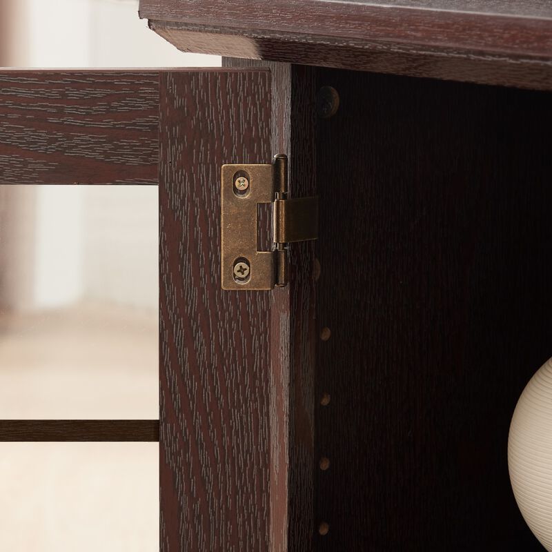 Modern TV Stand with 23" Electric Fireplace image number 4
