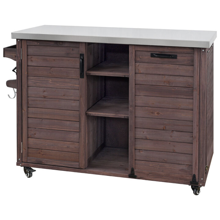 Large Outdoor Kitchen Island