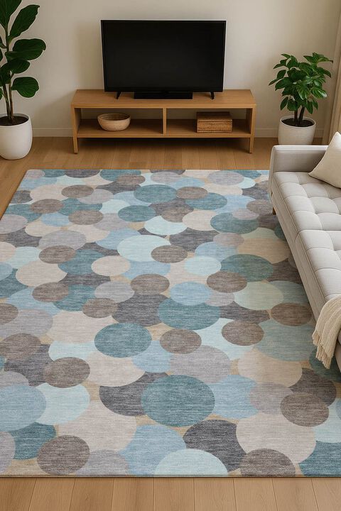 Kenner KN9 Turquoise 3' x 5' Rug