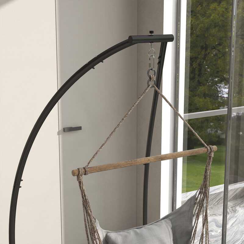Hivvago C-Shape Metal Hammock Chair Stand image number 7