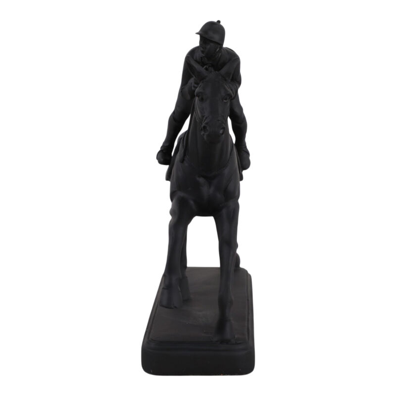 9x8" Horse & Jockey Figure image number 2