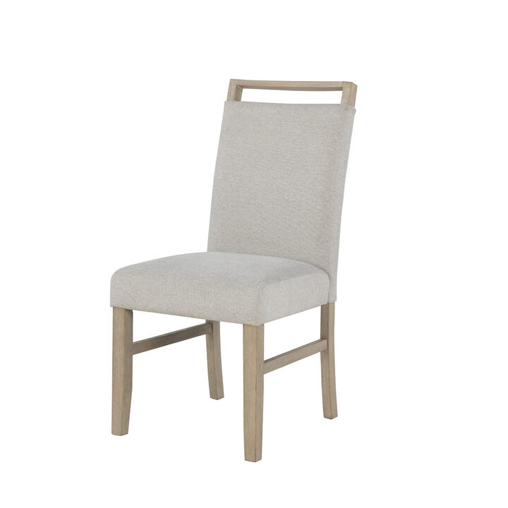 Light Grey Modern Dining Chairs Set of 2