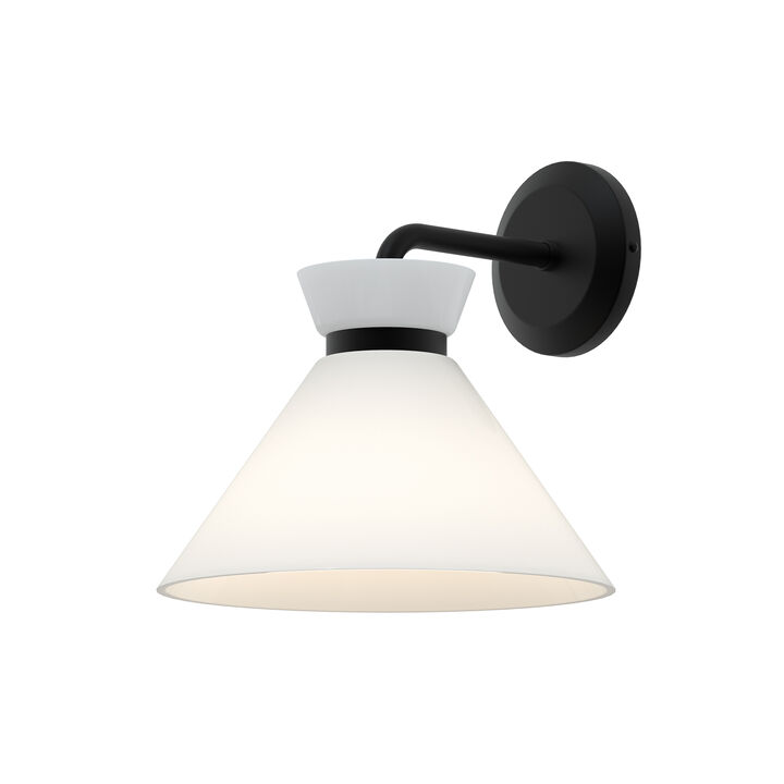 Halston 8-in 1 Light Damp-Rated Wall/Vanity Light