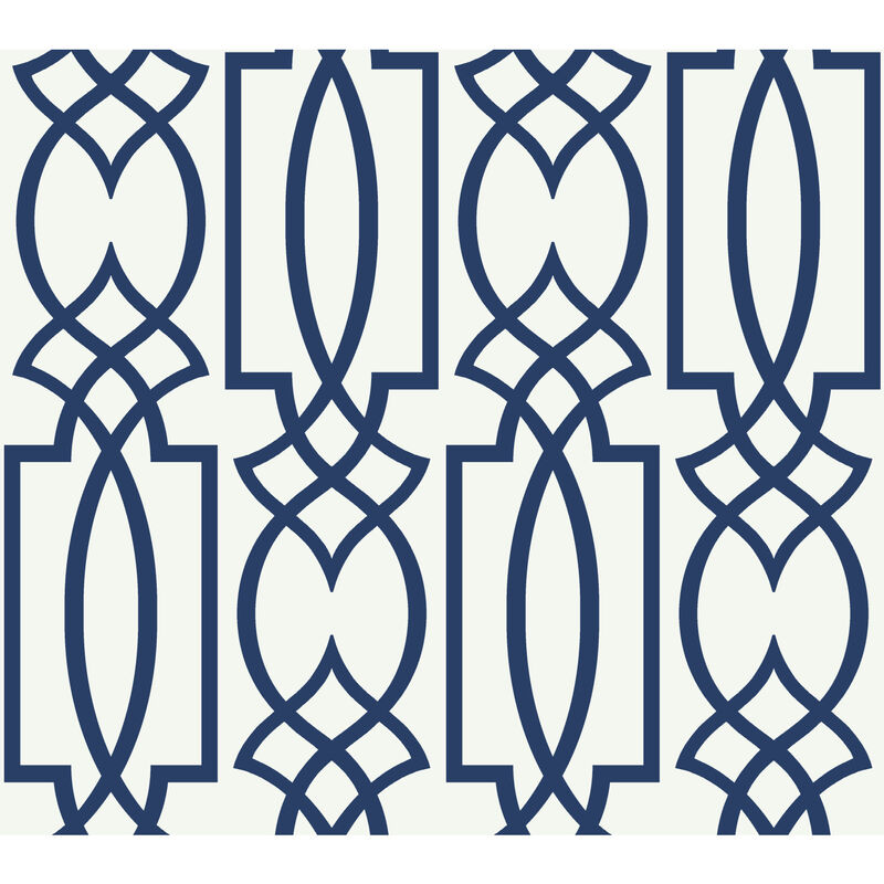 Large Lattice Blue Wallpaper image number 0