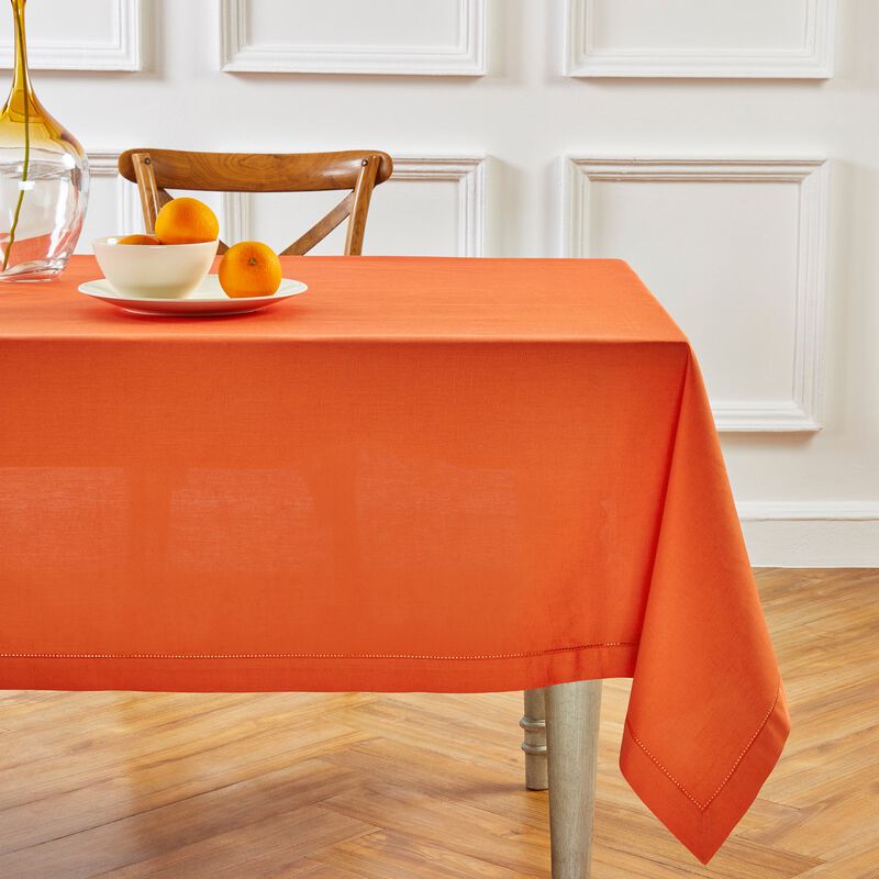 Cotton Linen Tablecloth - Cotton Linen Hemstitch image number 2
