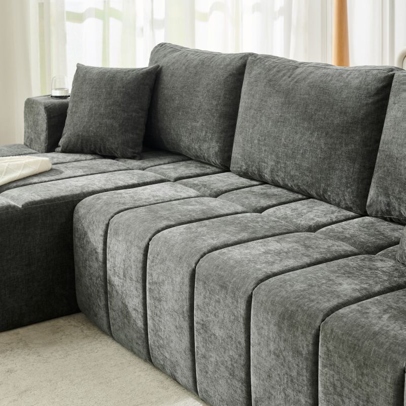 Jigipt L-Shaped Sectional Sofa image number 5
