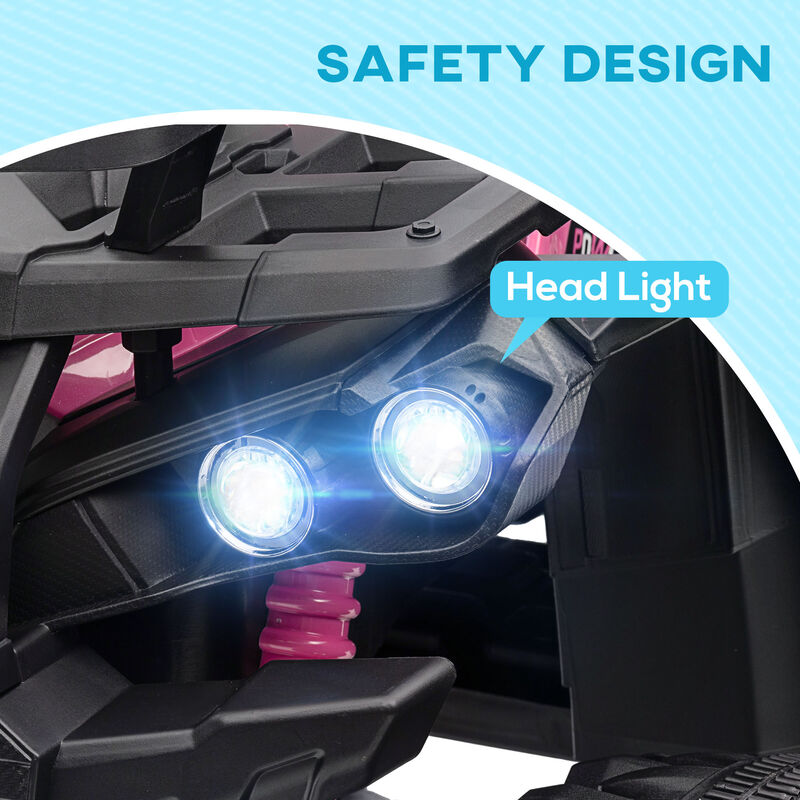 BreeBe 12V 4 Wheeler Kids ATV with Music, Headlights image number 5