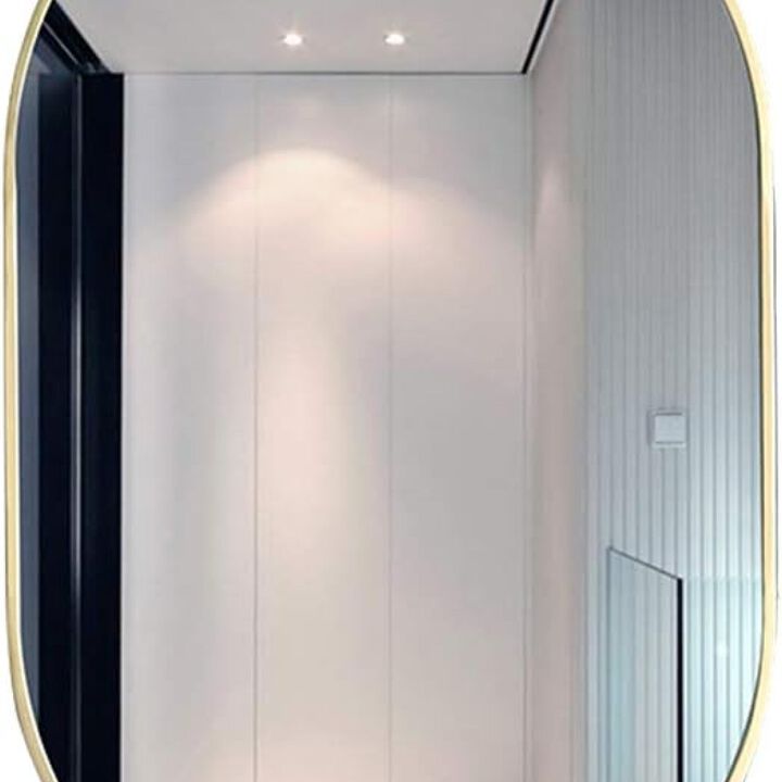 ELEMENT ACE 20x33 Inch Oval Wall Mirror with Shatterproof Design