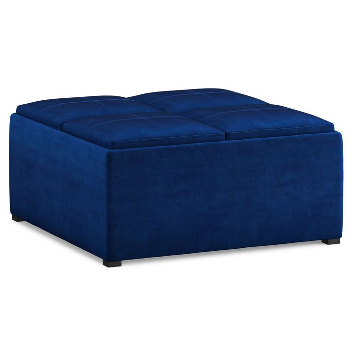 Avalon Square Coffee Table Storage Ottoman
