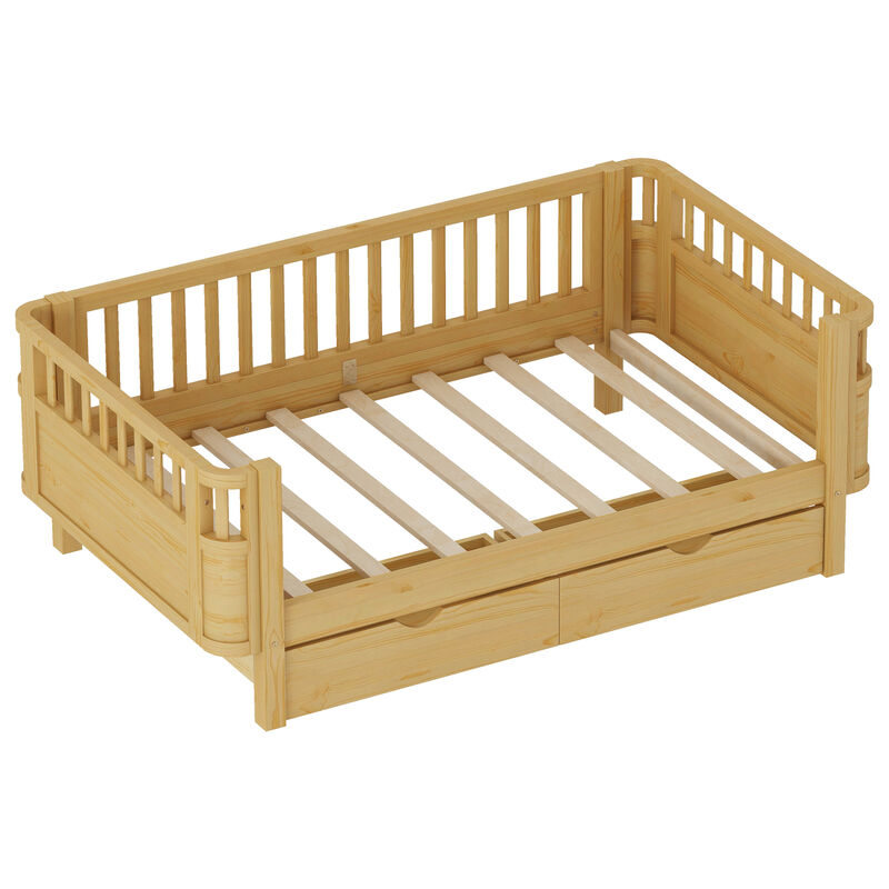 Pangsu Wood Platform Bed for Kids image number 4