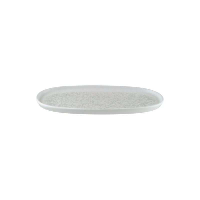 Luna 13" x 9" x h:0.75" Oval White Porcelain Platter