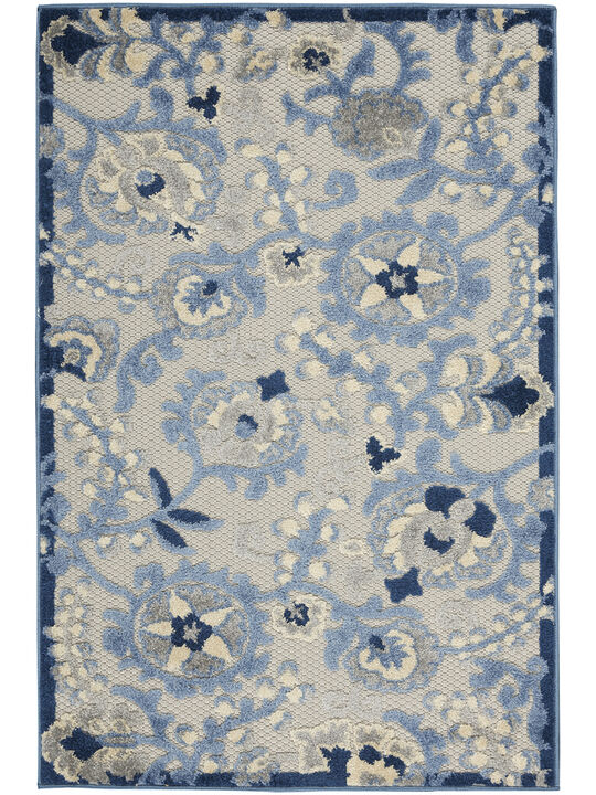 Aloha ALH17 Blue/Gray 3' x 5' Rug