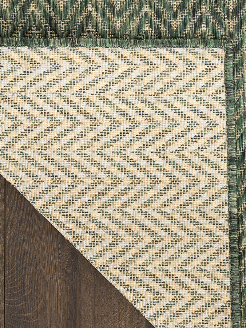 Horizon Indoor/Outdoor HOZ02 Green 2' x 6' Rug