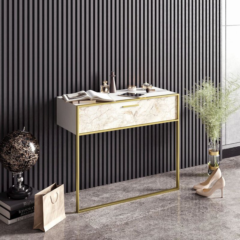 Decorotika Polka Dresuar -Ephesus White