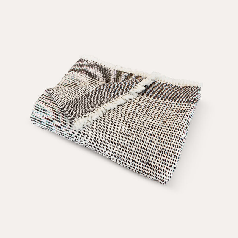 Ceremony Handwoven Throw Blanket Organic Cotton image number 0