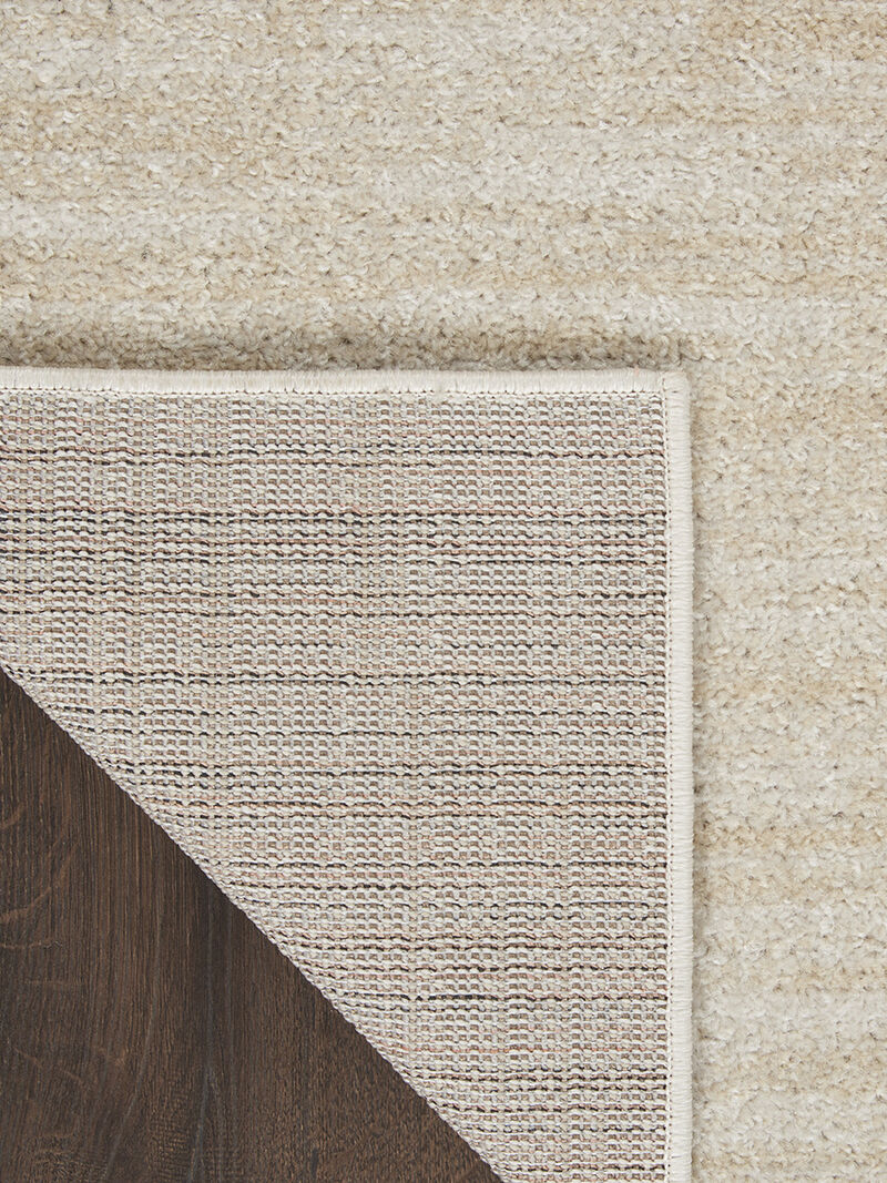 Nourison Essentials NRE01 Ivory/Beige 2'2" x 12' Rug image number 2