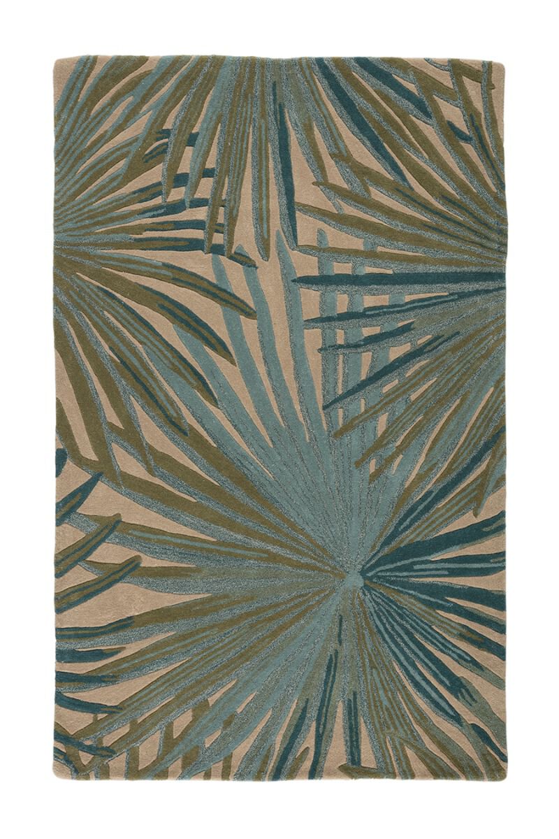 Coastal Seaside Palmetto Smoke Blue 10' x 14' Rug image number 0